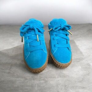 Puma Creeper Phatty Sneakers - Vibrant Blue with Tan Soles
